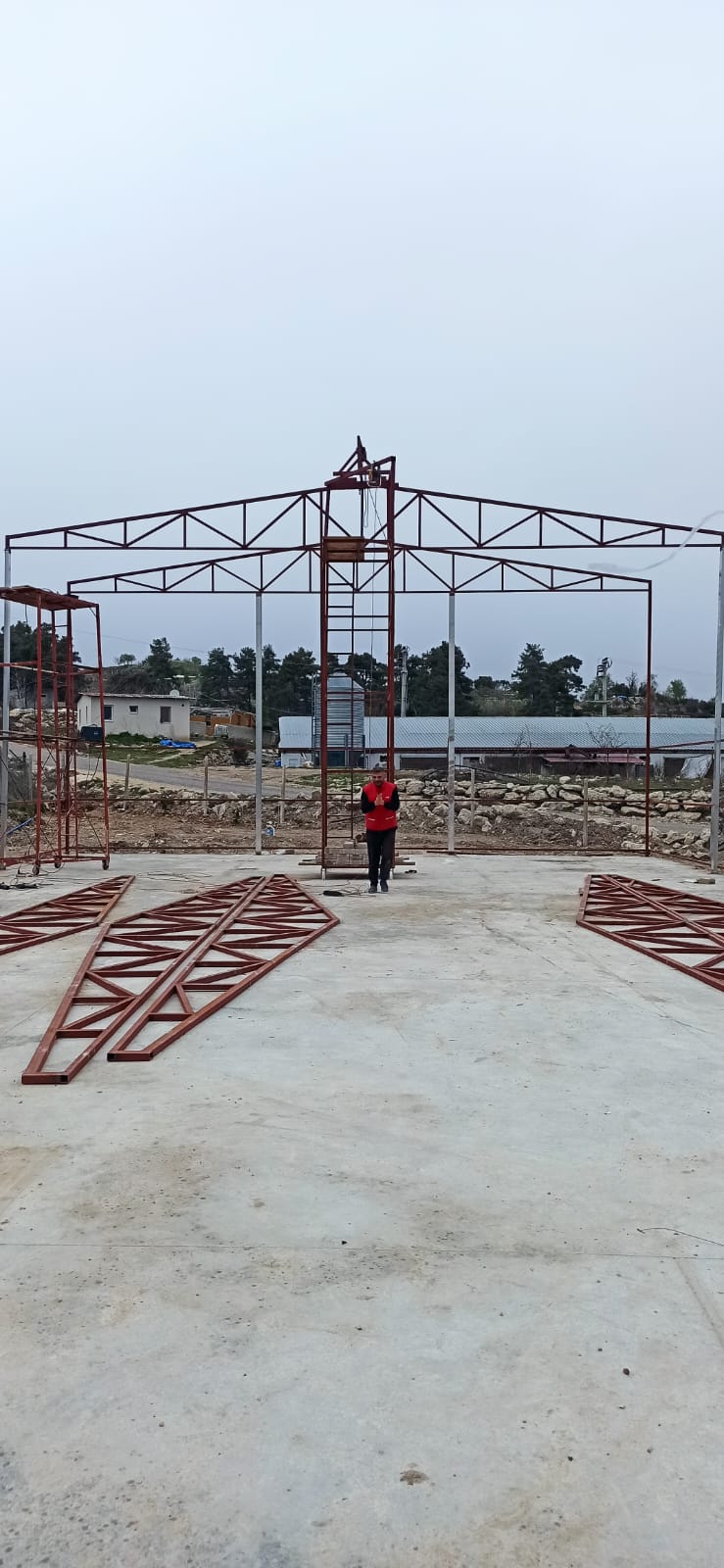 Lojistik Depo ve Hangar Çelik Çatı Projesi - Görsel 17