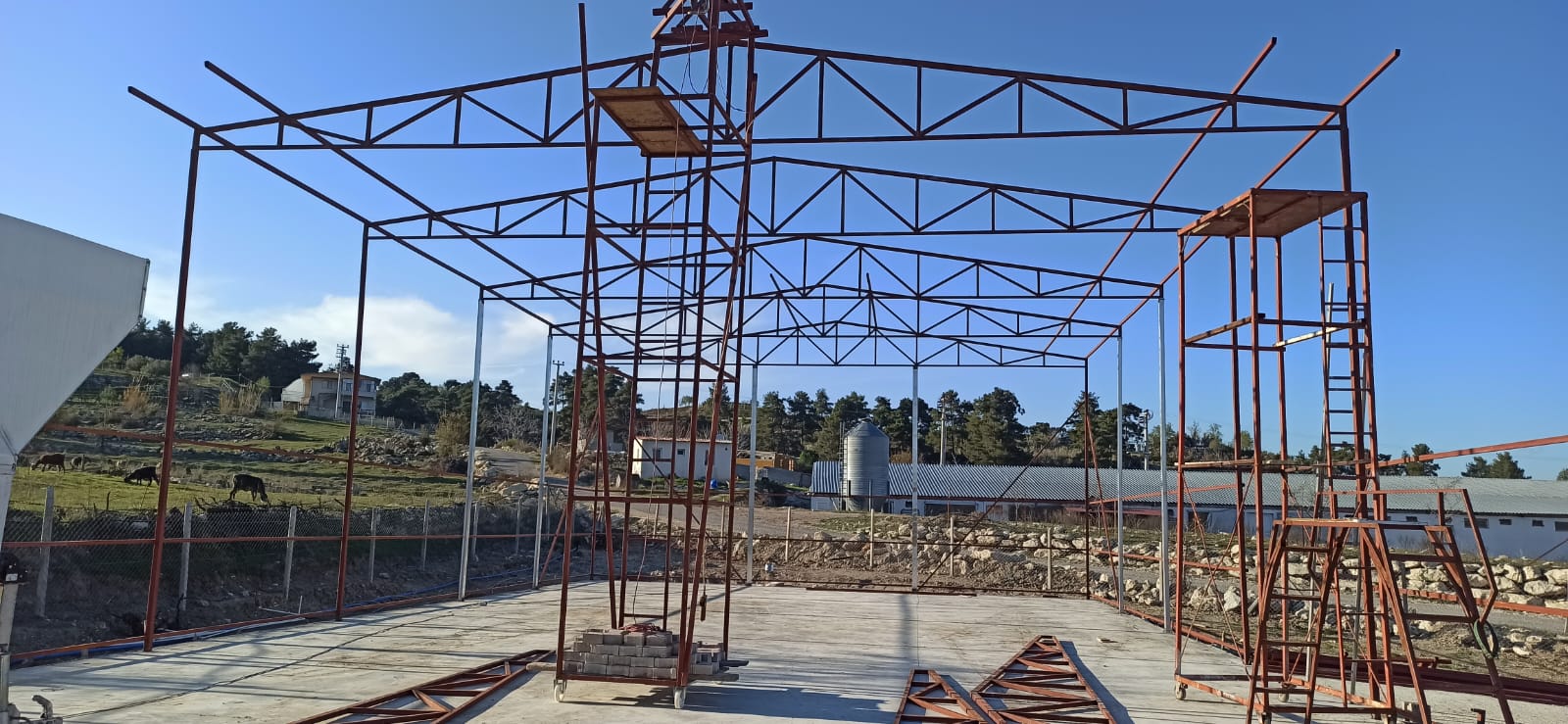 Tarımsal Yapı Çelik Hangar İnşaatı - Görsel 26